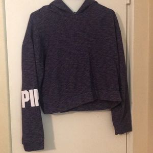 PINK cropped sweatshirt